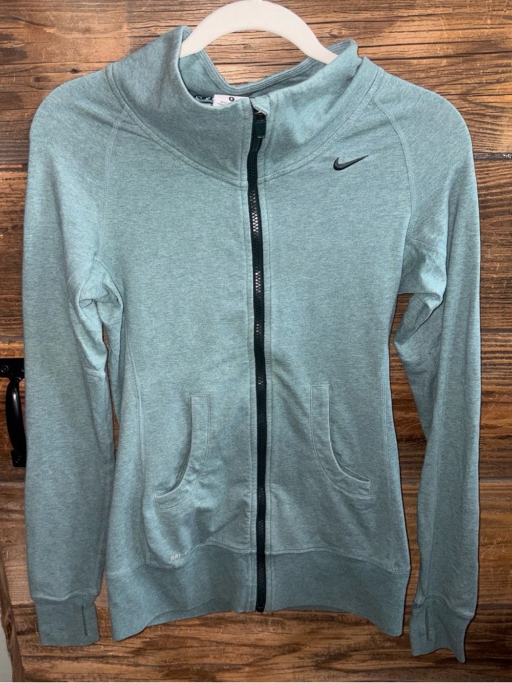 Nike Women's Teal Zip-Up Hoodie